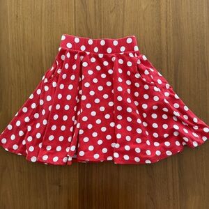 Remie Girl Red Polka Dot Skirt